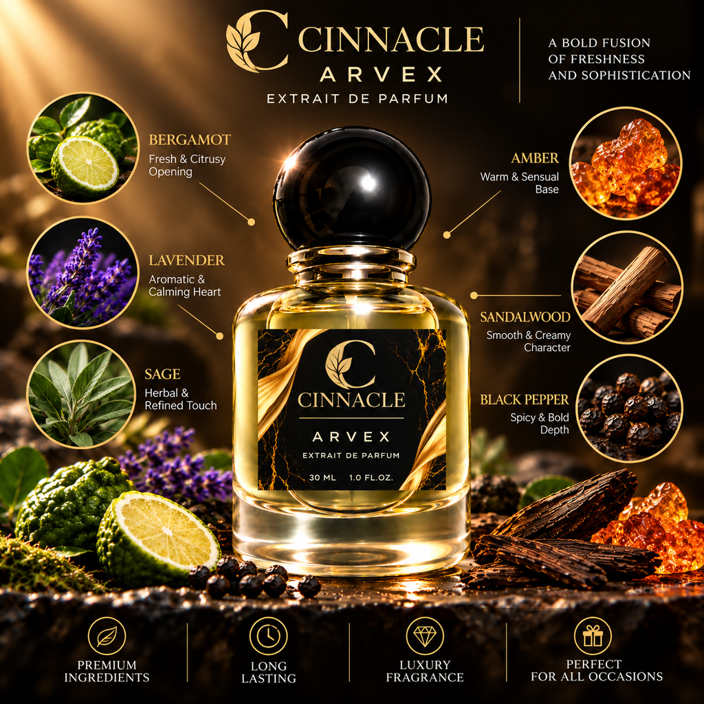 CINNACLE ARVEX — Extrait de Parfum for Men | 30 ML